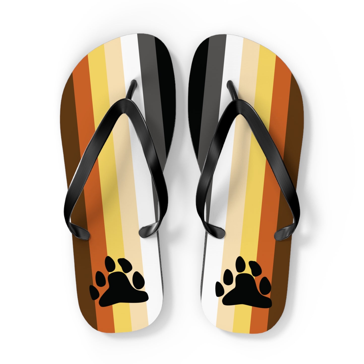Bear with Paw Pride Flip Flops