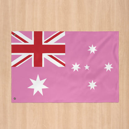 Australia Gay Pride Pink Flag with Grommets