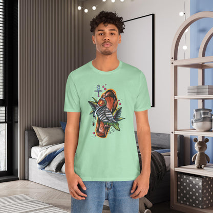 Mummy Lovebird Hand-Drawn & Hand-Colored Tee