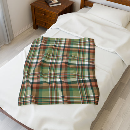 Nebulasexual Pride Plaid Velveteen Plush Blanket