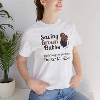 Quietly United in Loss Together Non-Profit / Saving Brown Babies Charity Tee, Pregnancy & Infant Loss Awareness