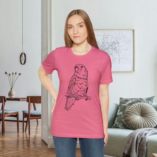 Lovebird Cutie Pie, Tee-shirt Line Art