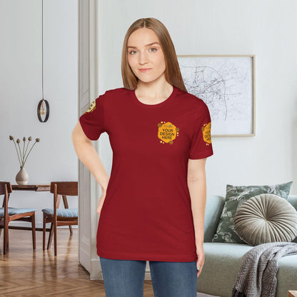 Custom Reds, Browns & Cream Tees for BELLA+CANVAS® 3001