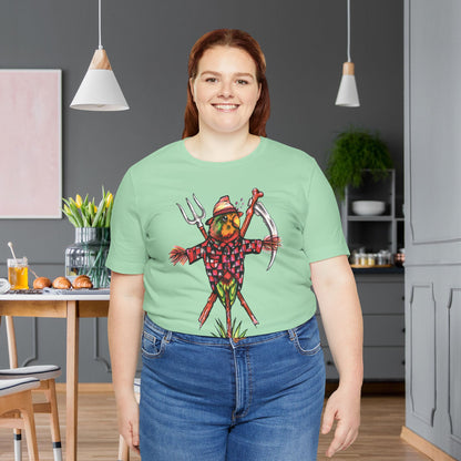 Scarecrow Lovebird, Hand-Drawn & Hand-Colored Tee