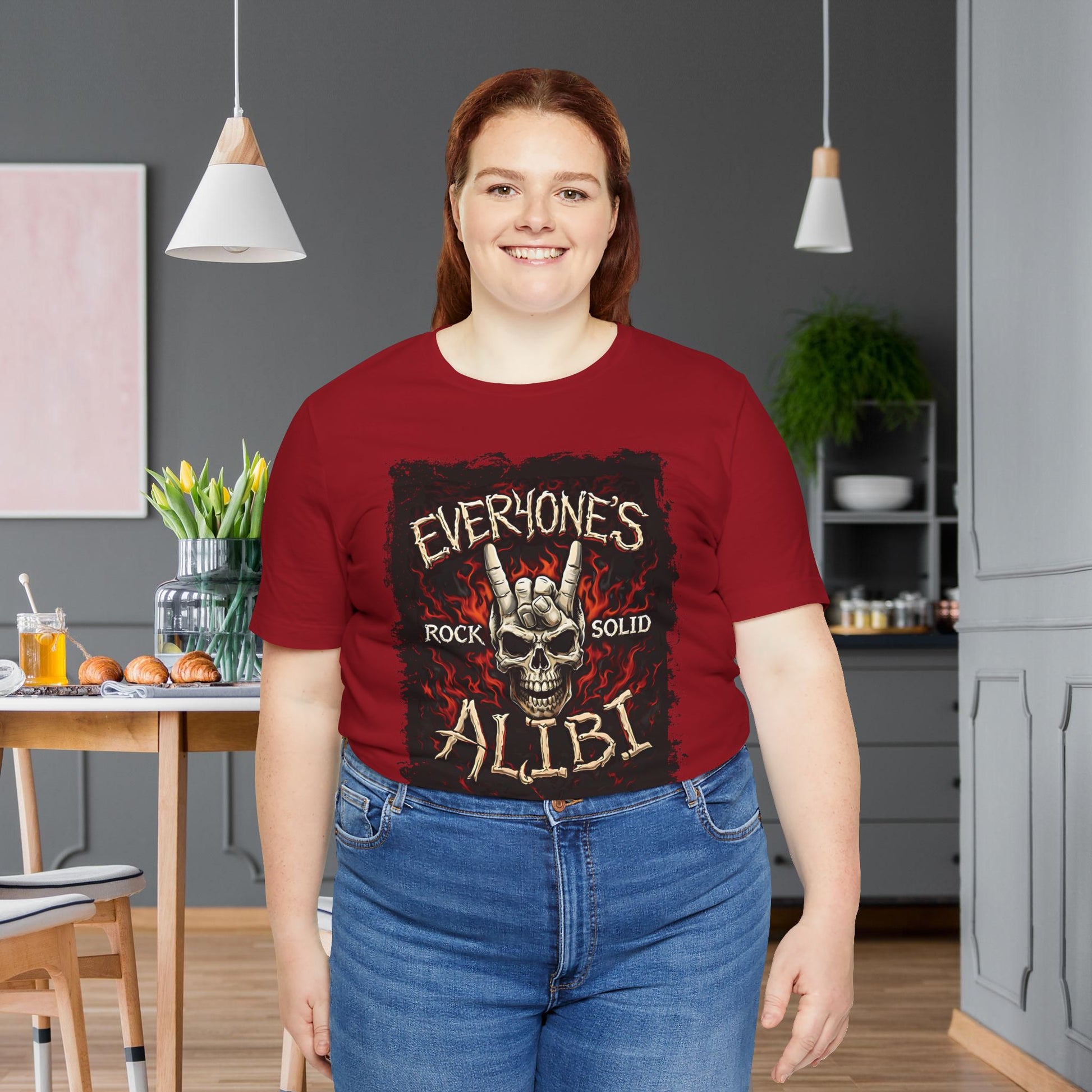 Everyone's Alibi Skull Hand T-Shirt