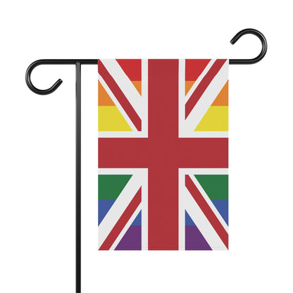 UK LGBTQIA+ Rainbow Pride Horizontal Garden Flag Banner