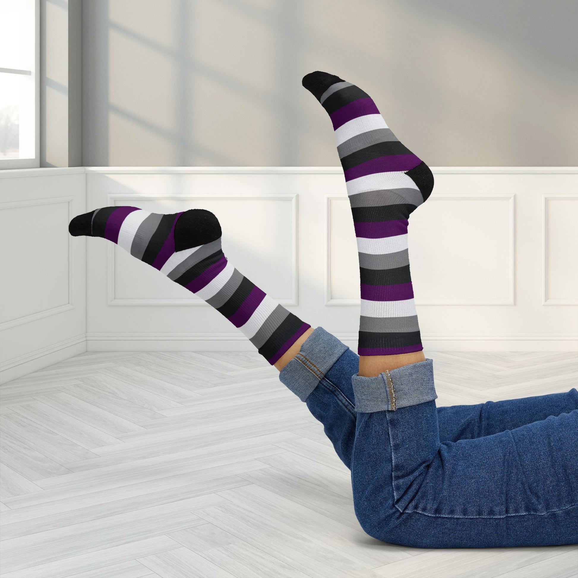 Asexual Pride Socks