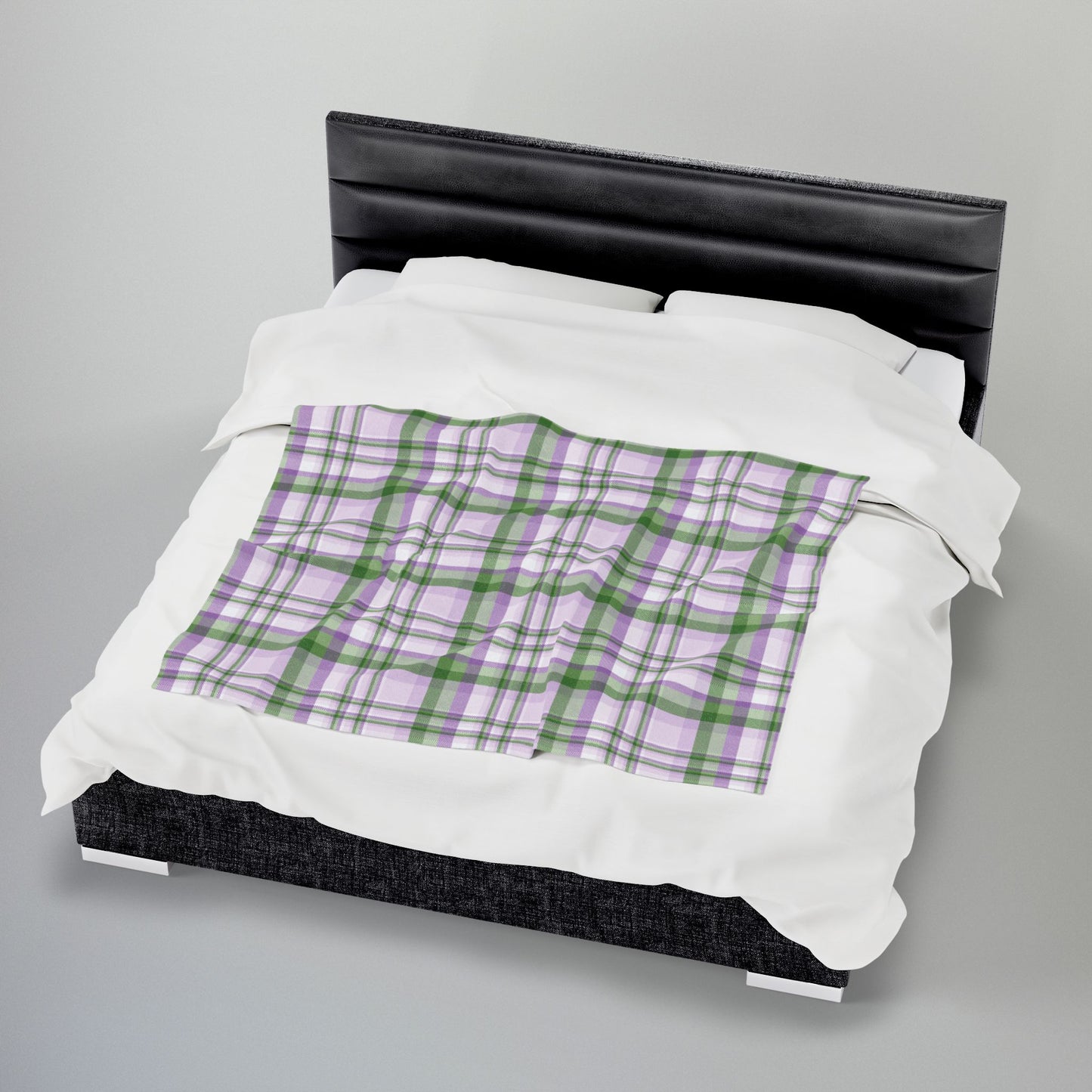 Genderqueer Pride Plaid Velveteen Plush Blanket