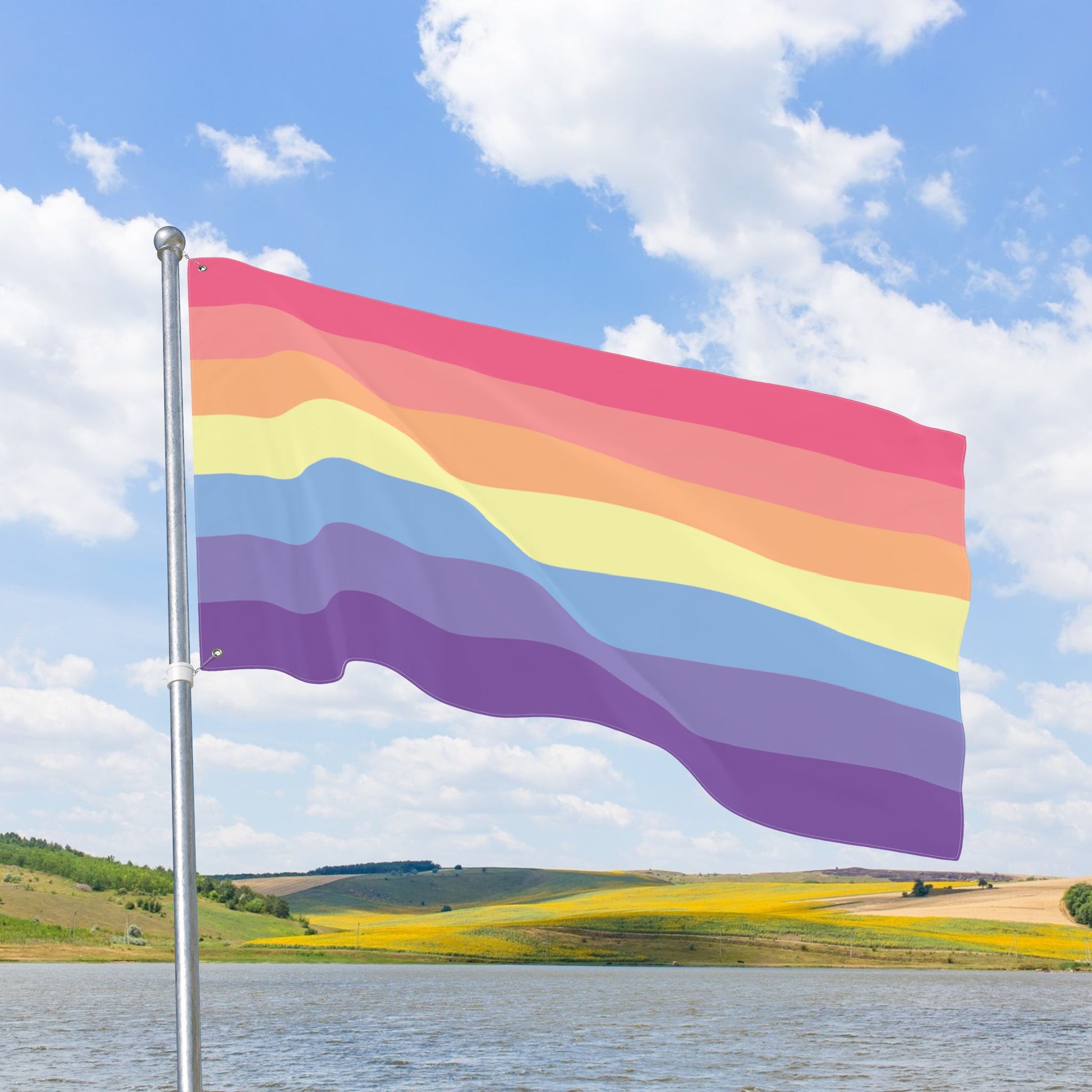 Xenogender Pride Stripes Flag with Grommets