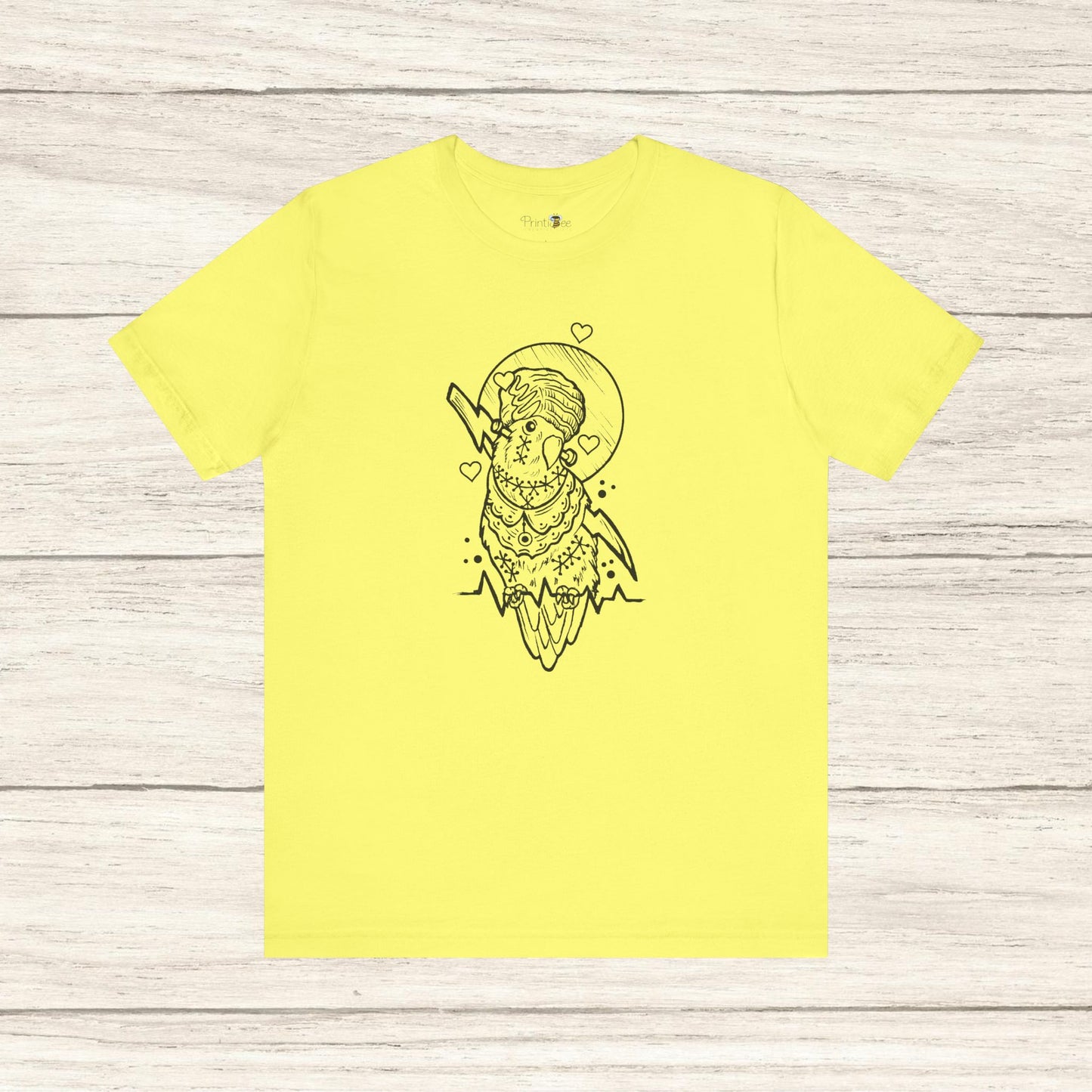 Bride of Frankenstein Lovebird, Line Art Tee