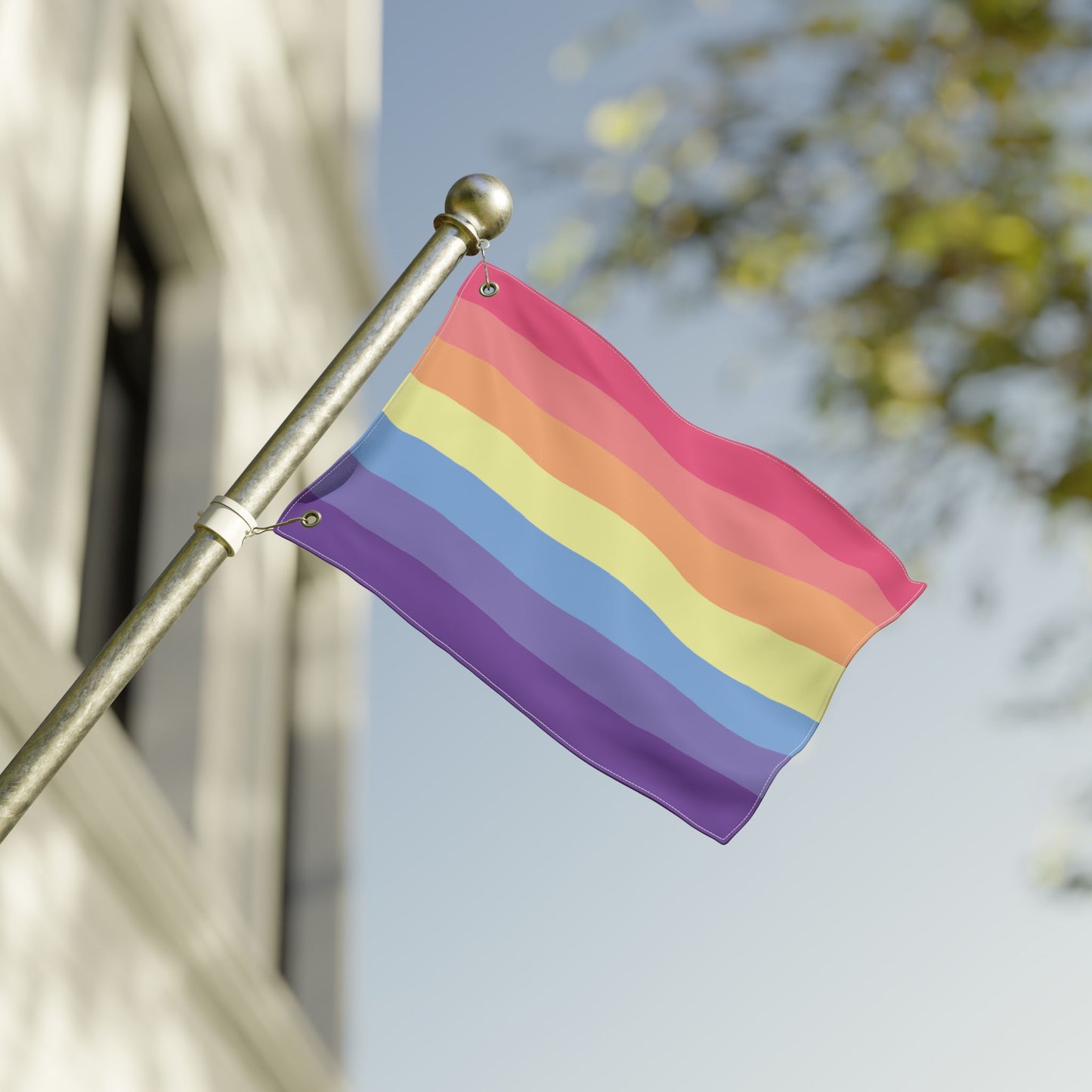 12'' × 18'' Xenogender Pride Stripes Flag with Grommets