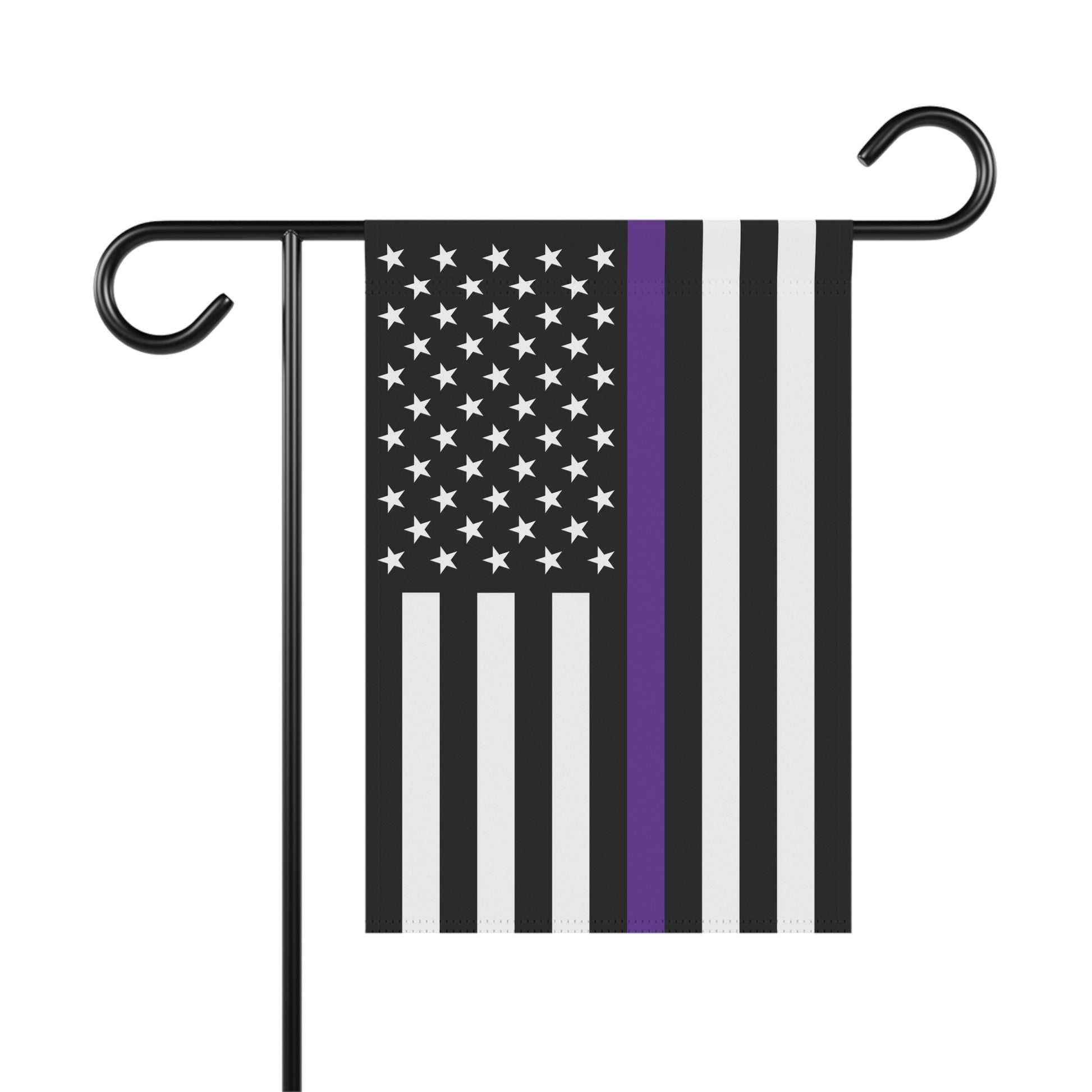 USA Thin Purple Line American Flag Garden Flag Banner