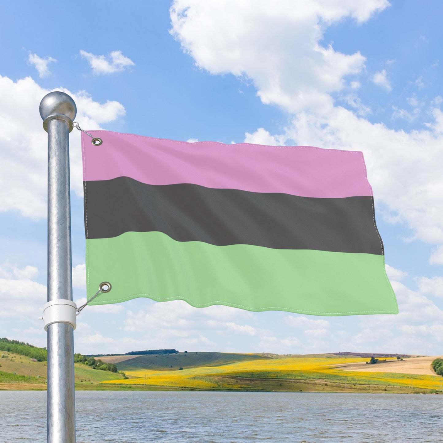 Desinoromantic Pride Flag with Grommets