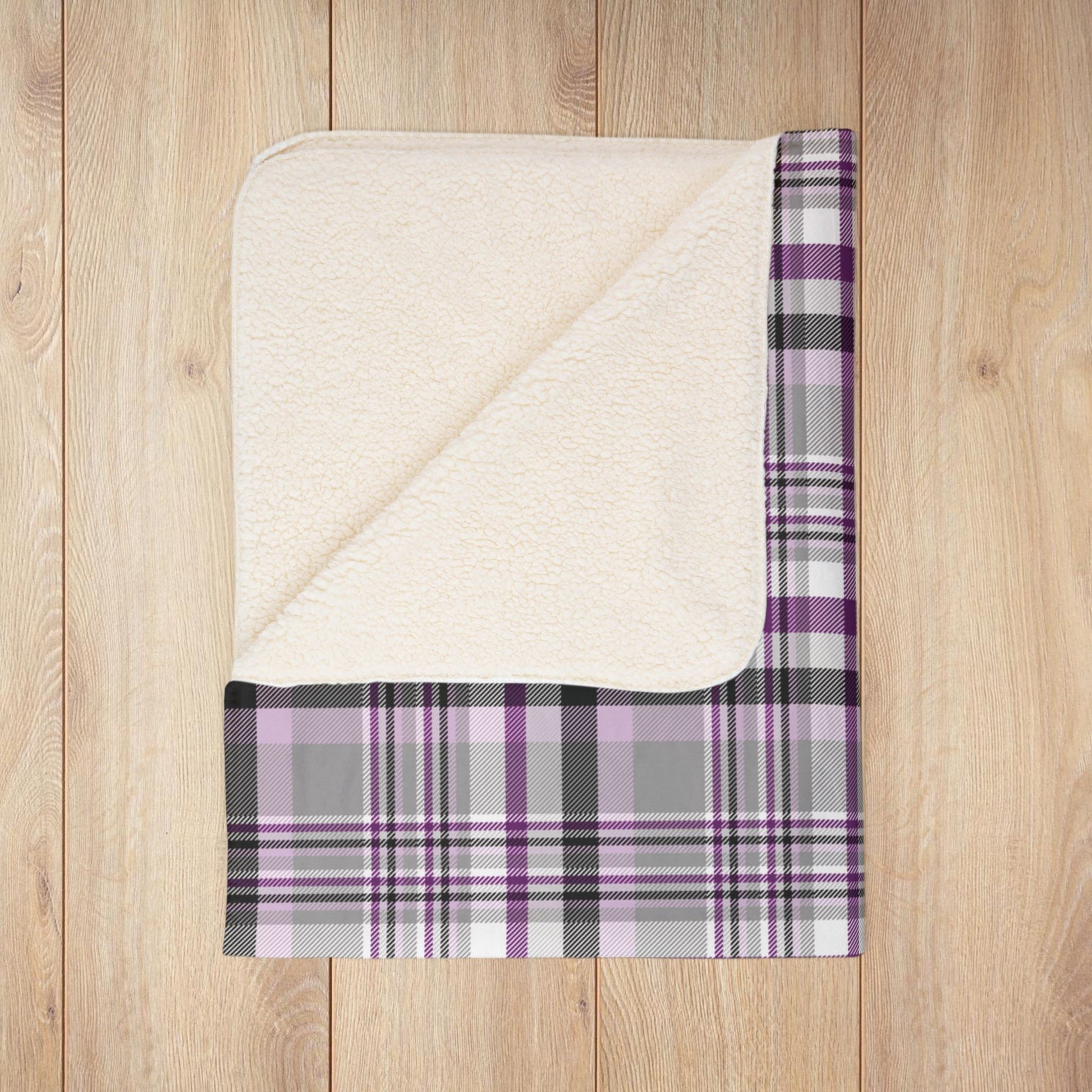 Demisexual Pride Plaid Fleece Sherpa Blanket