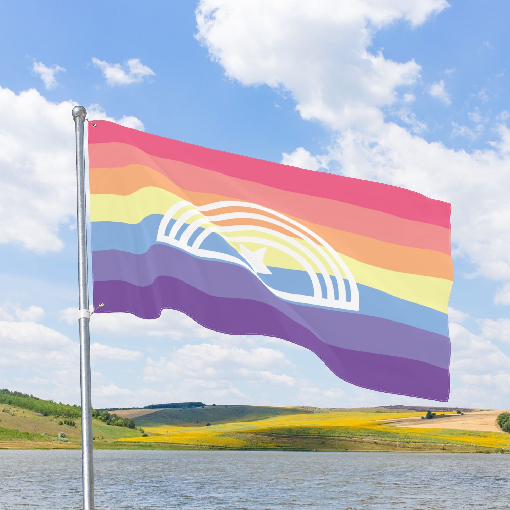 Xenogender Pride Flag with Grommets