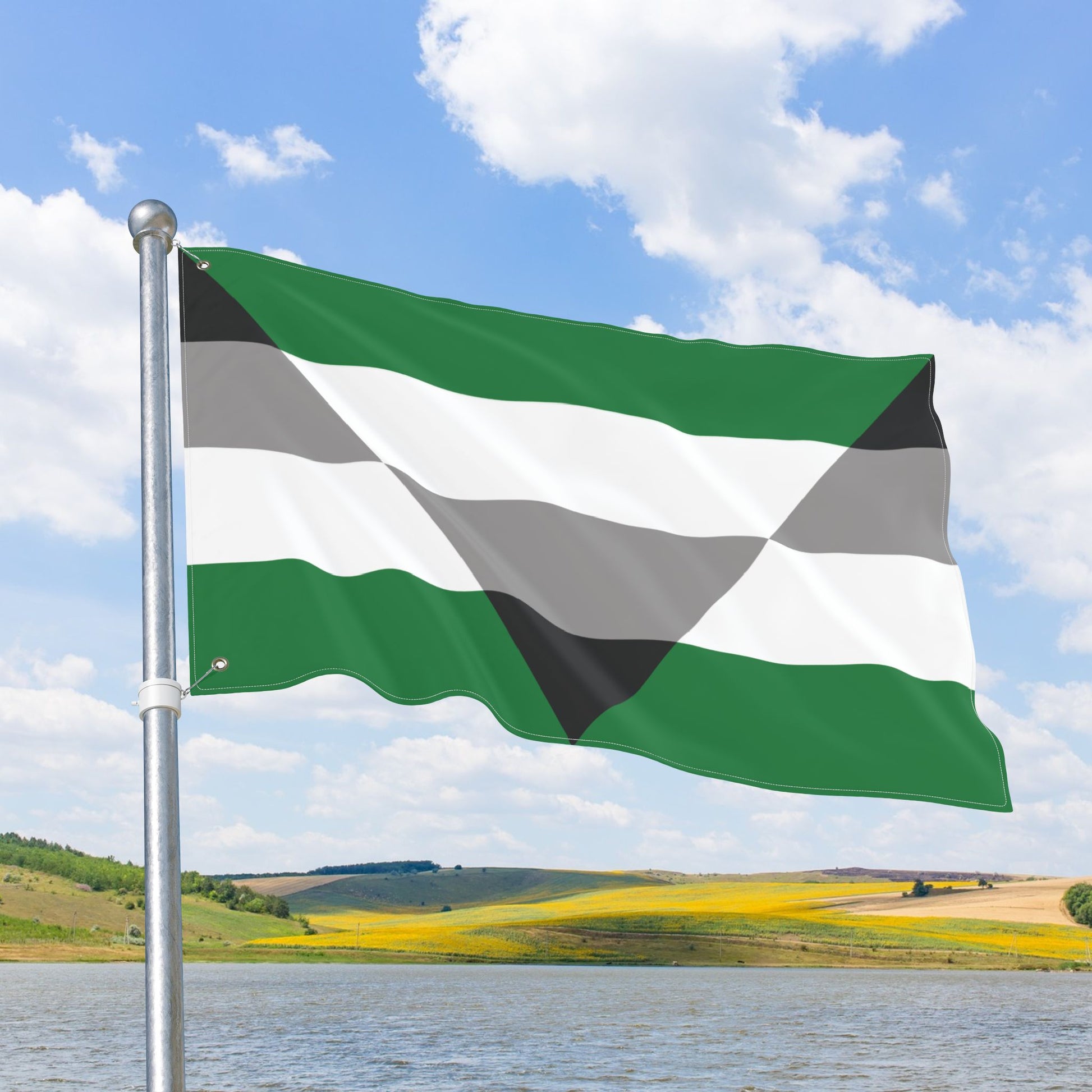 Aegoromantic Pride Flag with Grommets