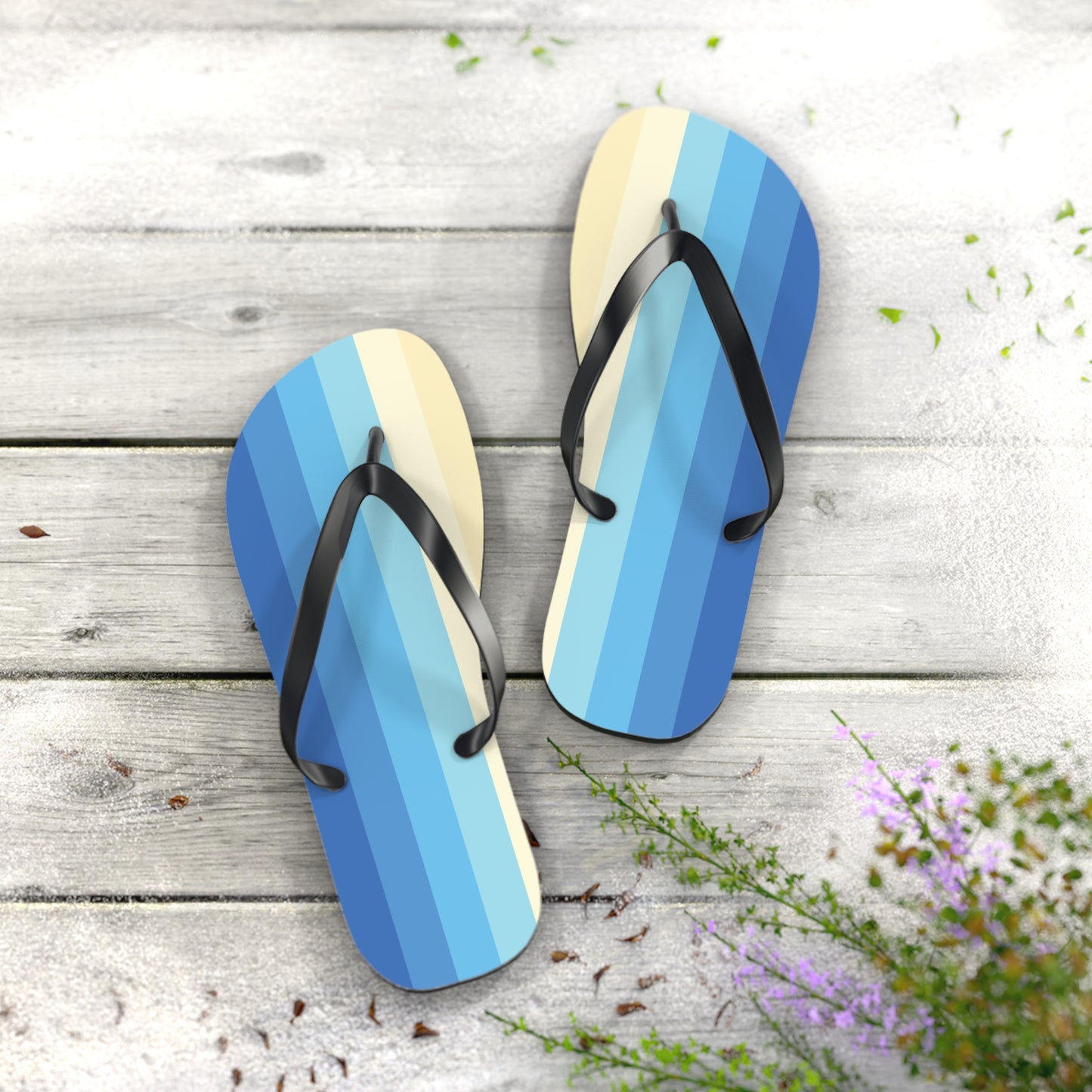 XL Black sole Uranic Pride Flip Flops
