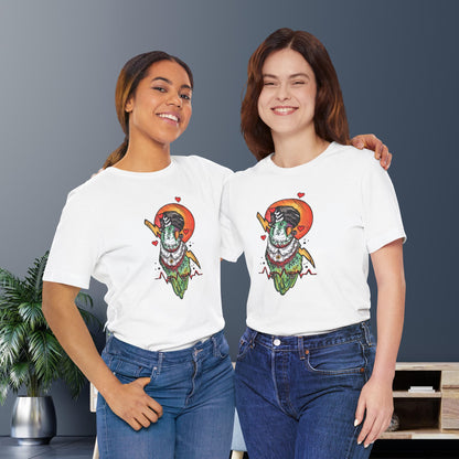 Bride of Frankenstein Lovebird, Hand-Drawn & Hand-Colored Tee