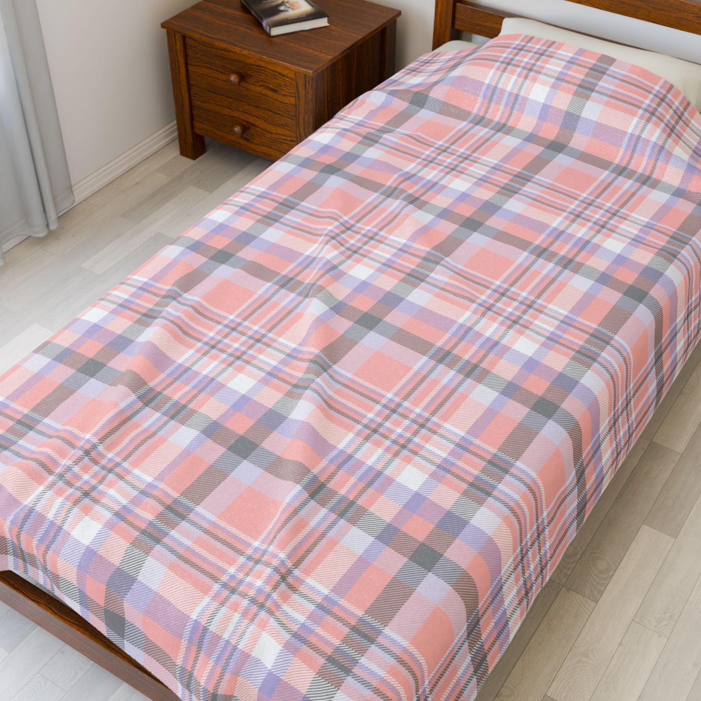 Cupioromantic Pride Plaid Velveteen Plush Blanket