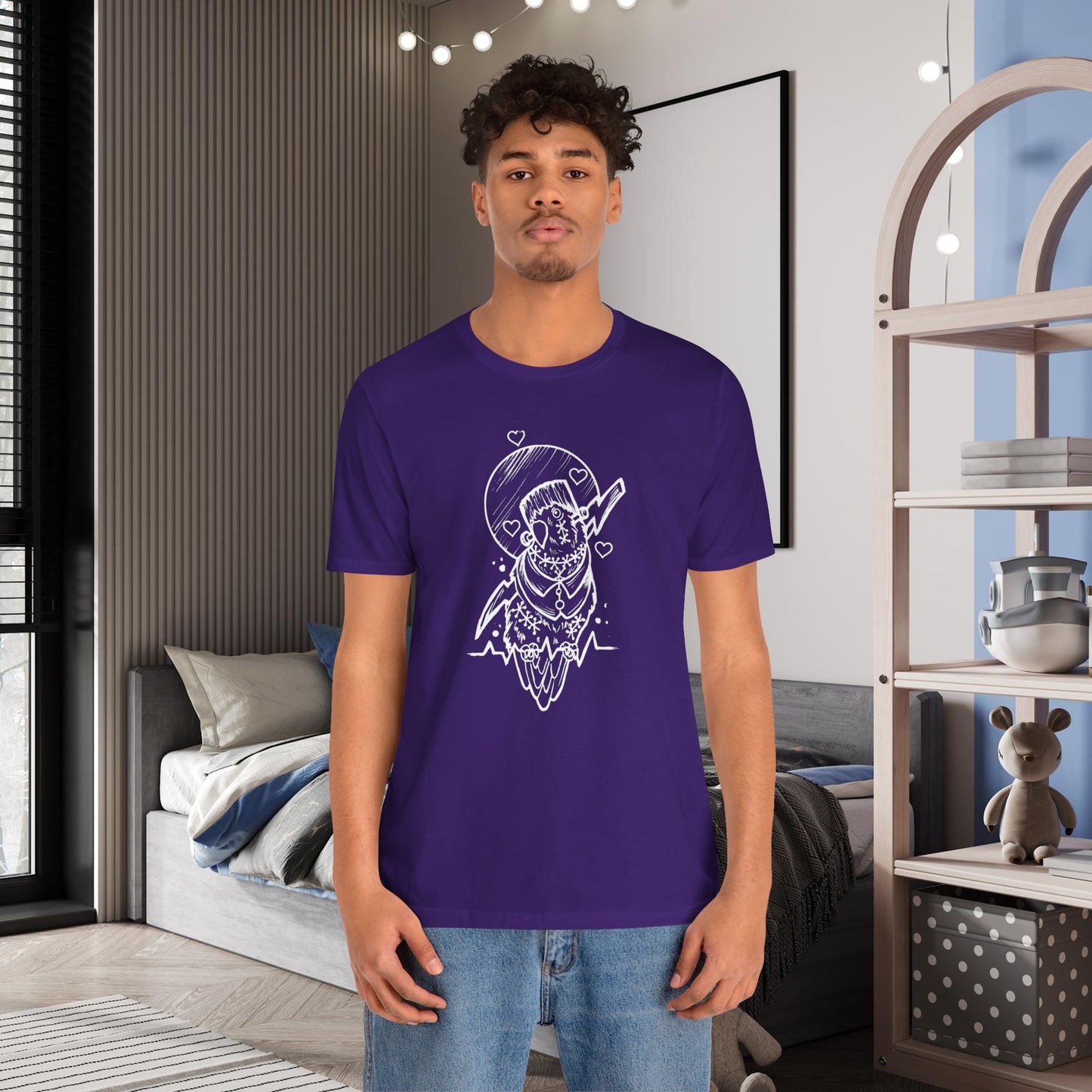 Frankenstein Lovebird, Line Art Tee