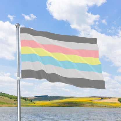 Demiflux Double-Sided Pride Flag with Grommets