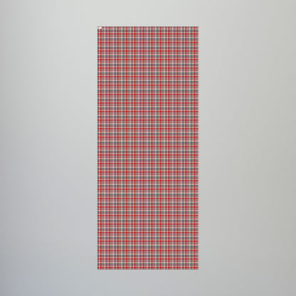 Christmas Red & White Detroit MI Plaid Gift Wrapping Paper Roll
