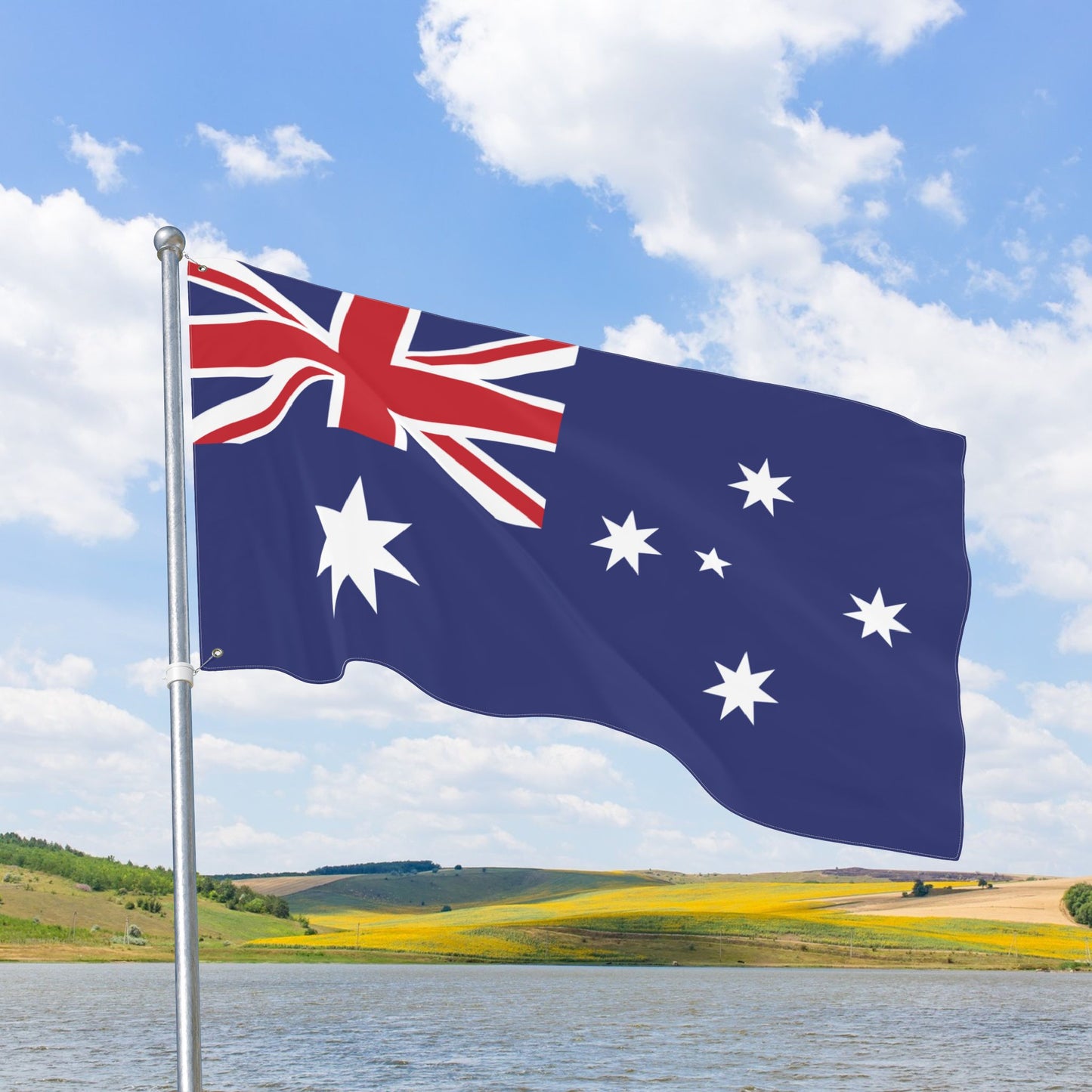 Australia Flag with Grommets