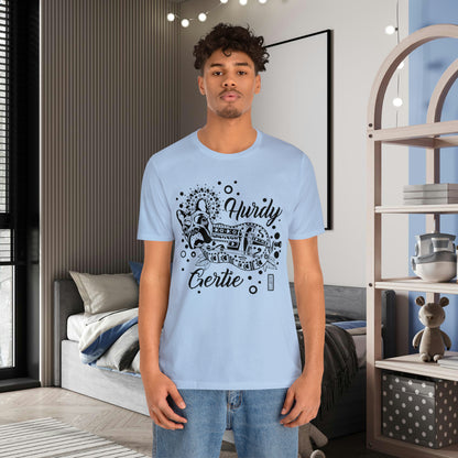 Hurdy Gertie Tee, Chemise Frenchton Dog Line Art