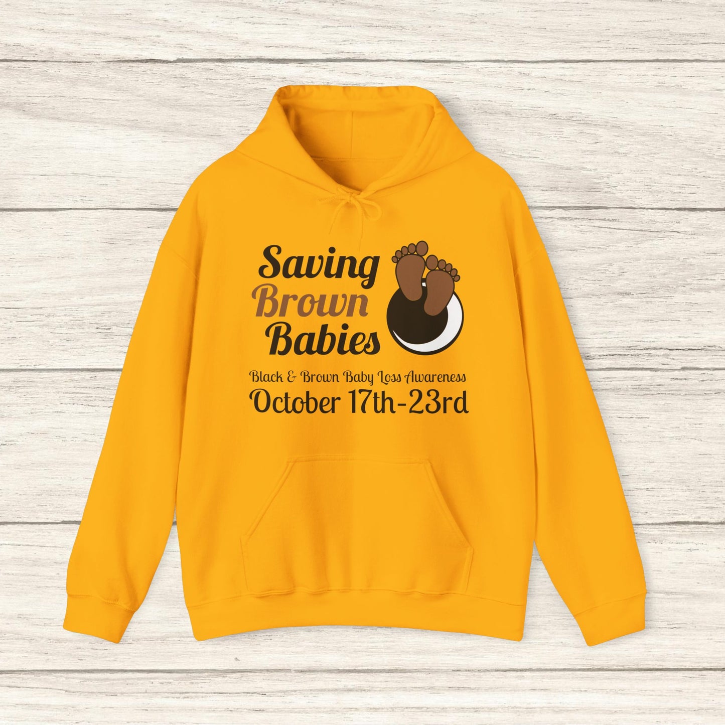 Quietly United in Loss Together Non-Profit / Saving Brown Babies Charity Sweatshirt à capuche, Grossesse et sensibilisation à la perte du nourrisson