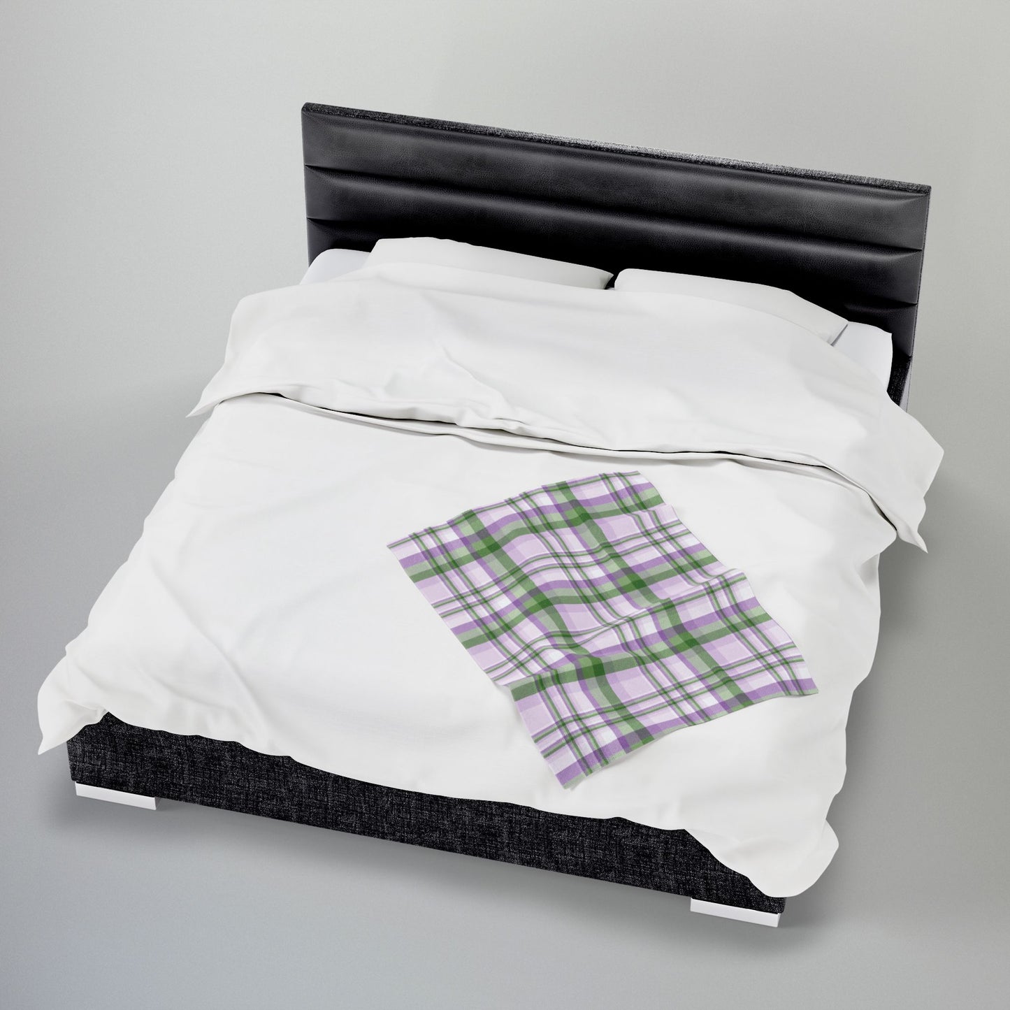 Genderqueer Pride Plaid Velveteen Plush Blanket