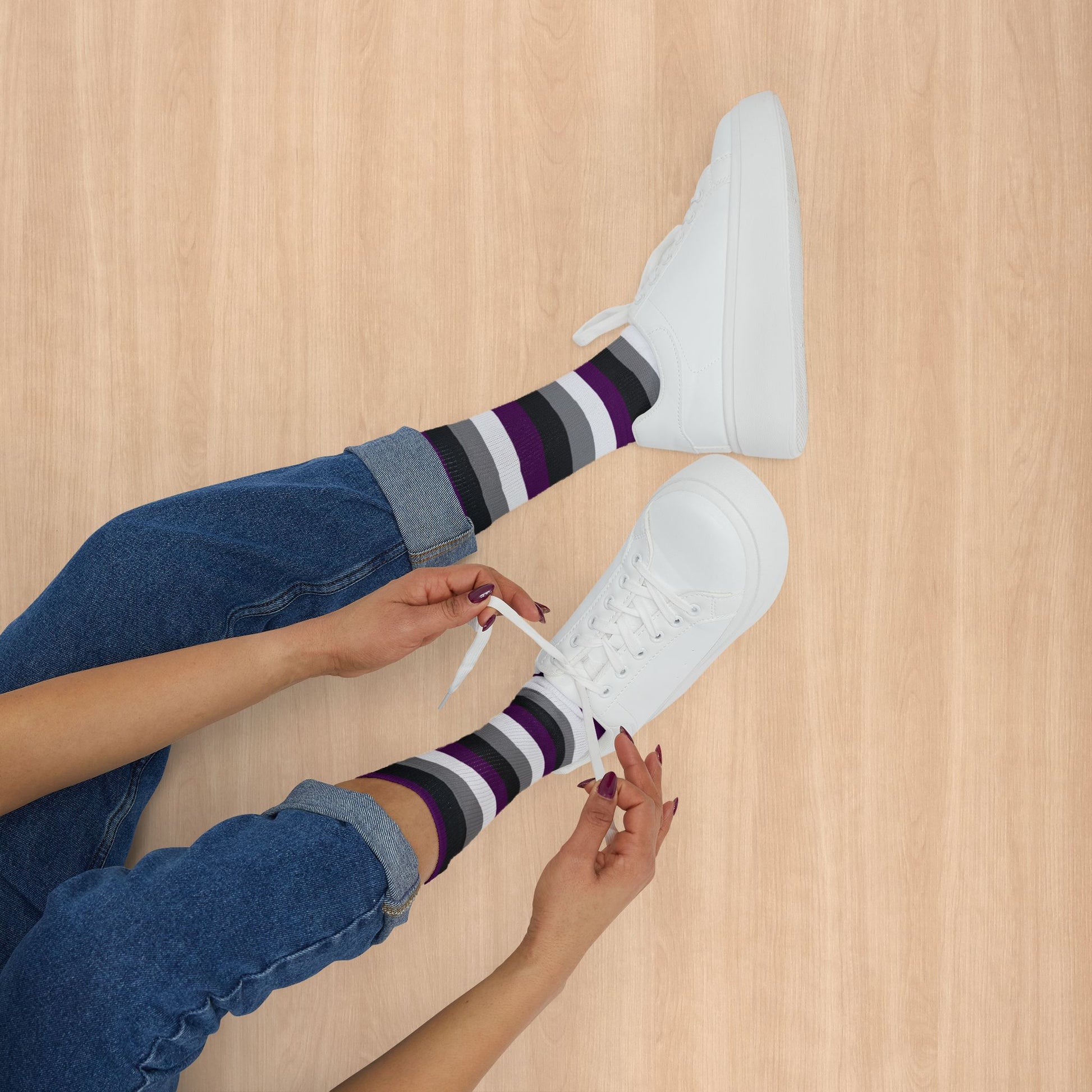 Asexual Pride Socks