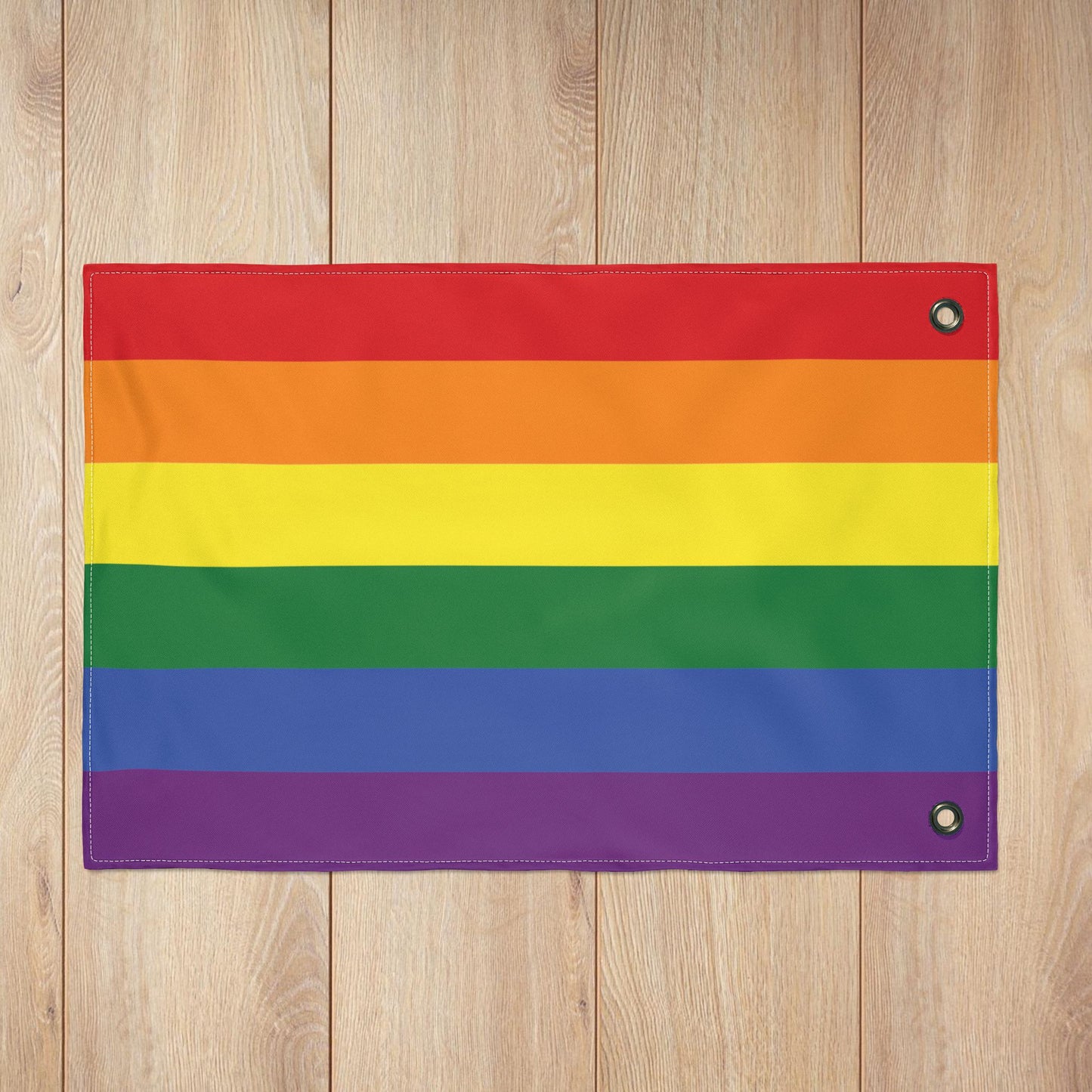 Rainbow Pride Double-Sided Flag with Grommets