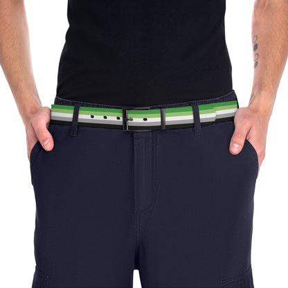 Aromantic Pride Flag Belt