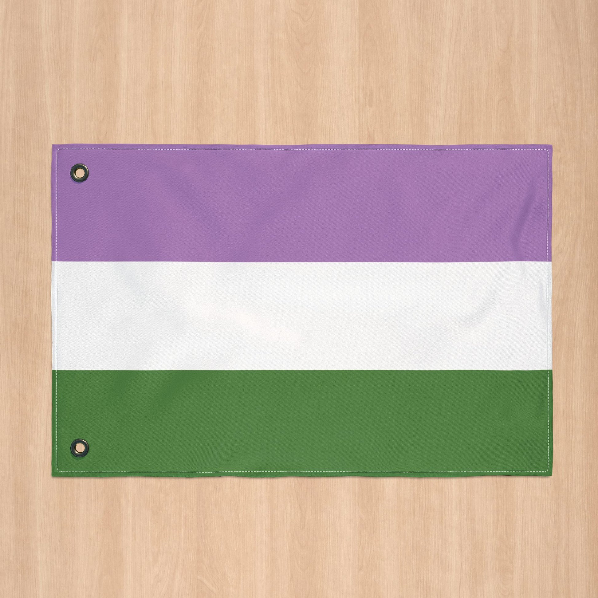 Genderqueer Pride Flag with Grommets