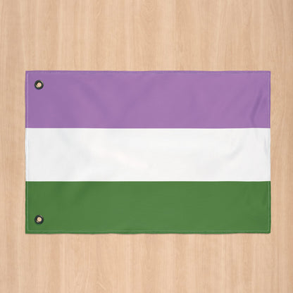 Genderqueer Pride Flag with Grommets
