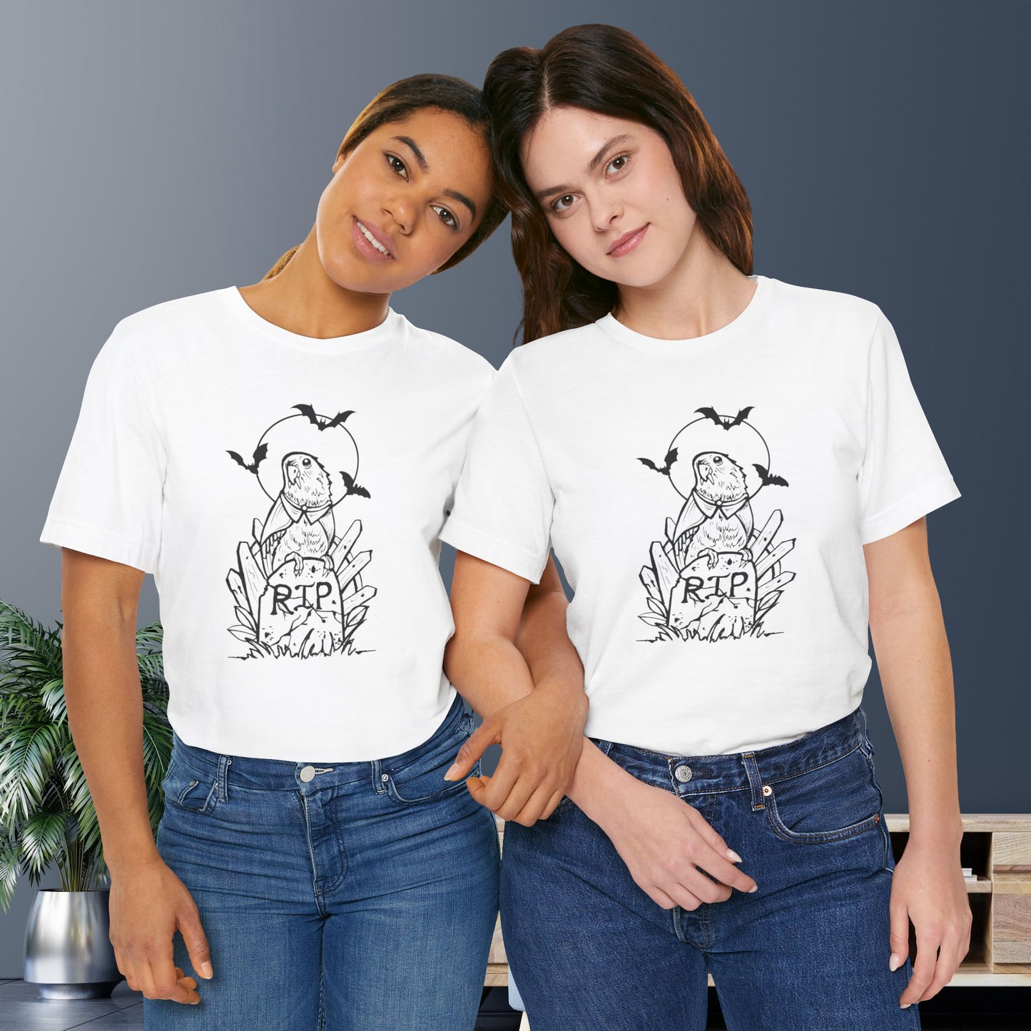 Vampire Lovebird, Line Art Tee