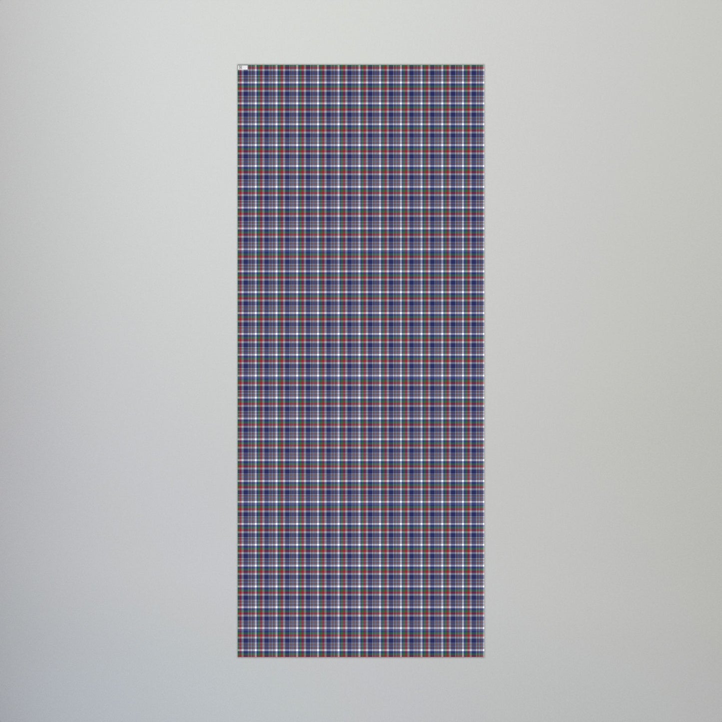 Christmas Blue & Red New York NY Plaid Gift Wrapping Paper Roll