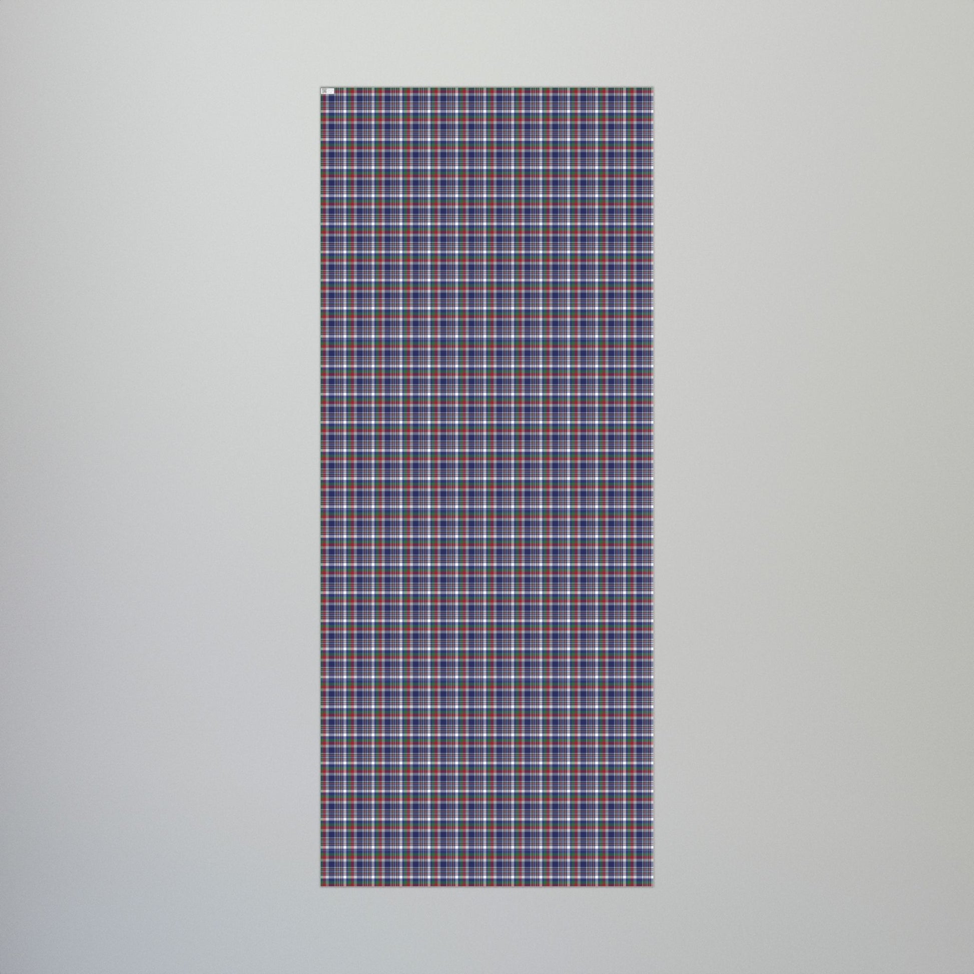 Christmas Blue & Red New York NY Plaid Gift Wrapping Paper Roll