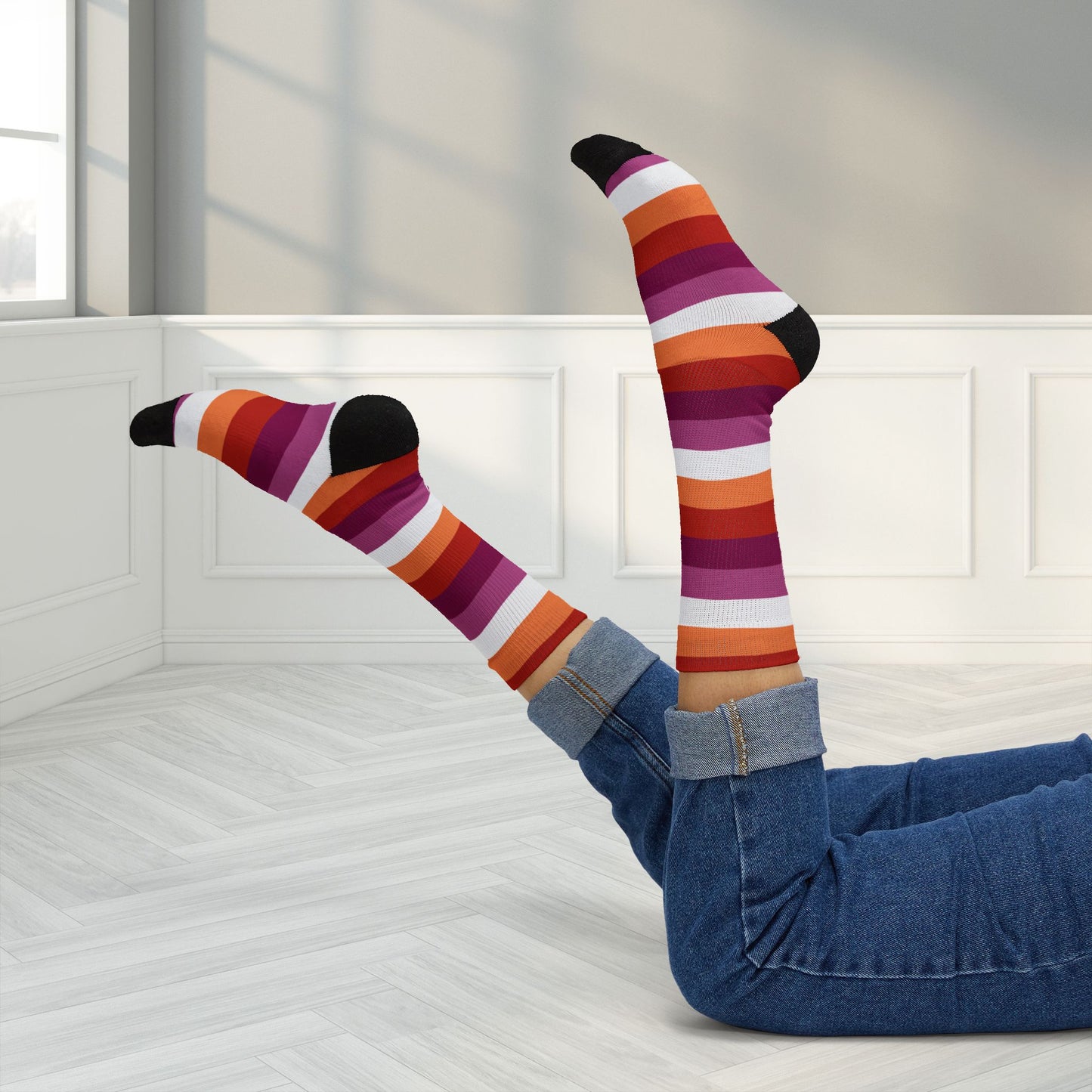 Lesbian Pride Socks