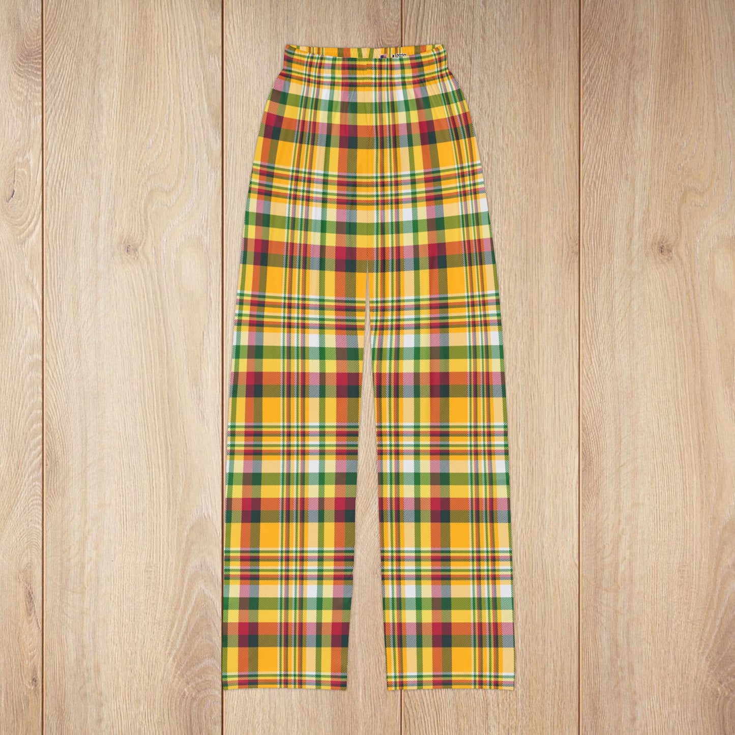 Kids Christmas Green & Gold Green Bay WI Plaid Youth Pajama Pants