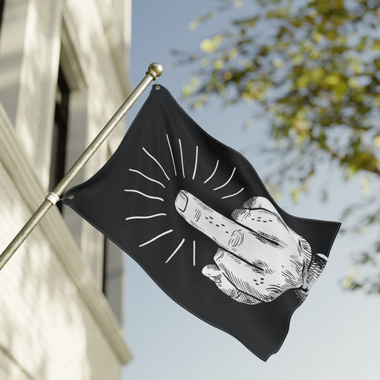 24'' × 36'' Middle Finger Flip-Off Flag, with Left or Right Side Grommets