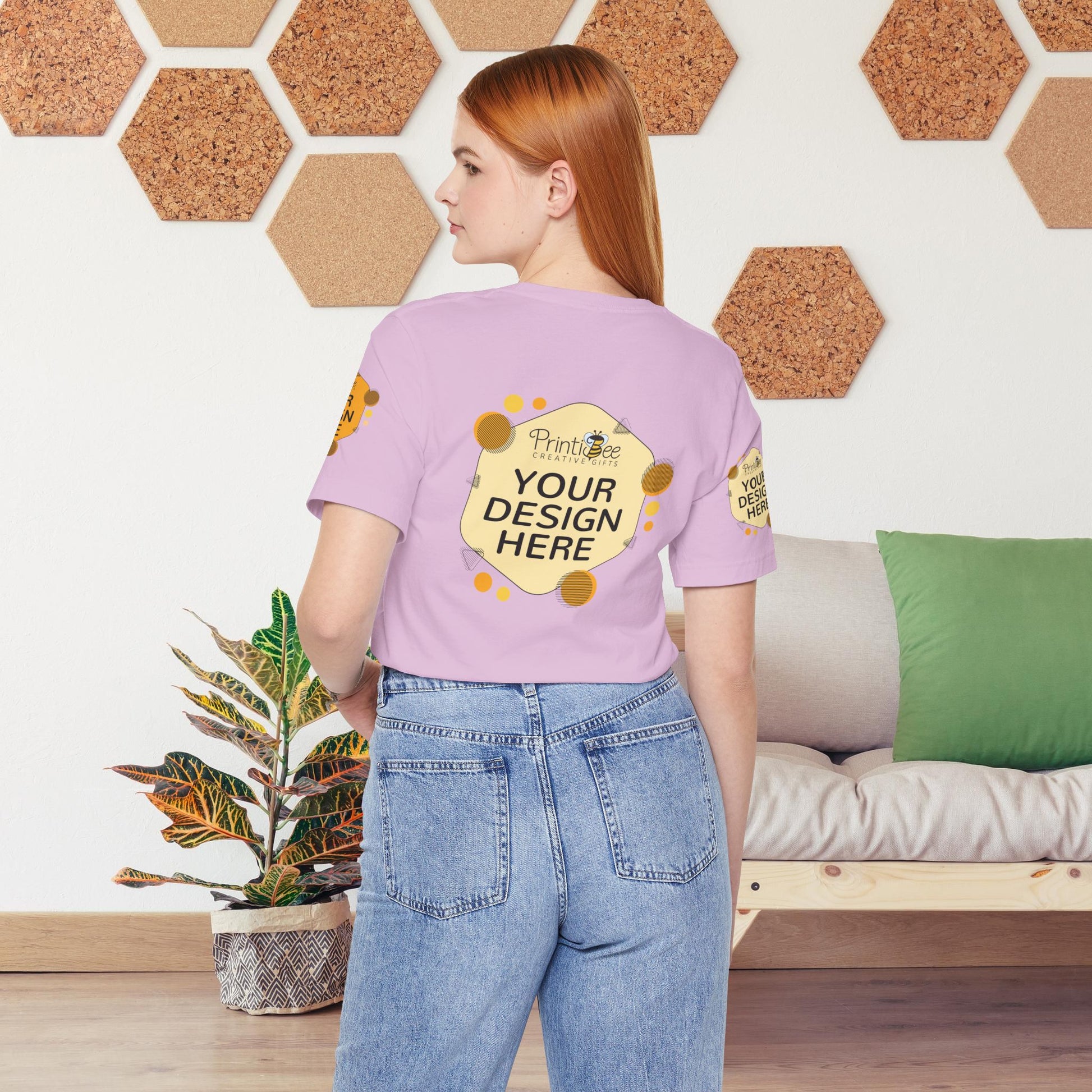 Custom Pink & Purple Tees for BELLA+CANVAS® 3001