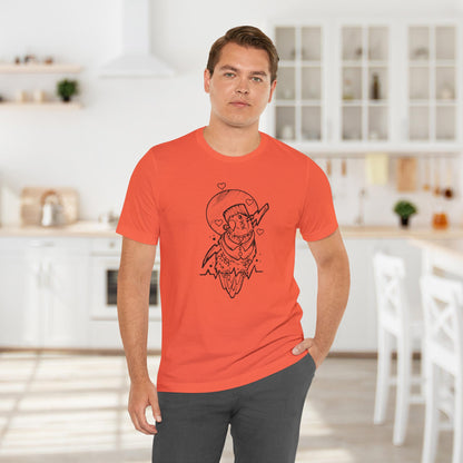 Frankenstein Lovebird, Line Art Tee