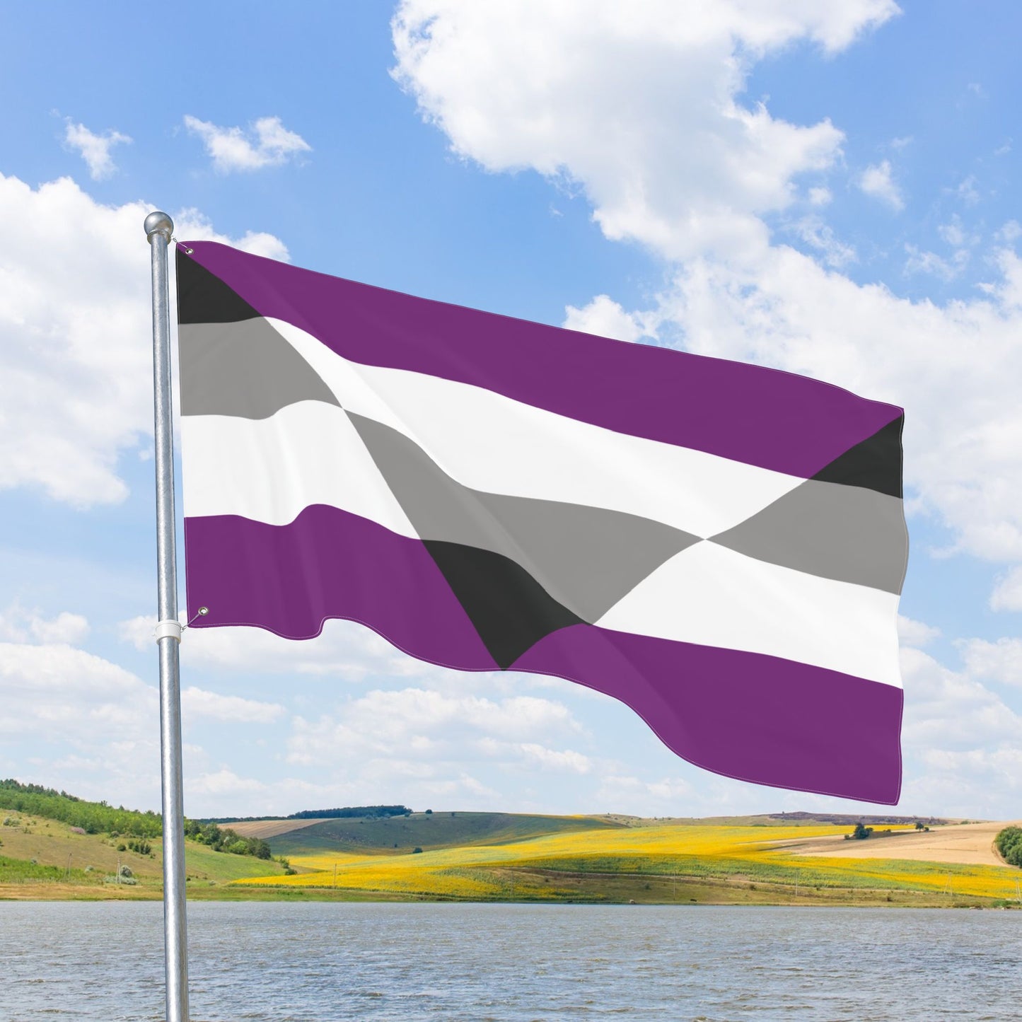 Aegosexual Pride Flag with Grommets