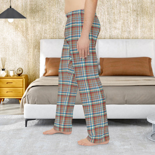 Brown, Red & Blue Aurora OH Plaid Pajama Pants