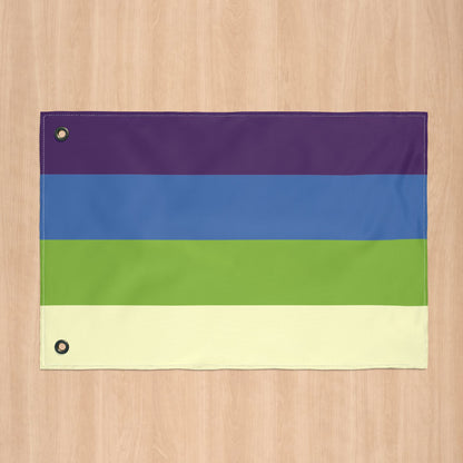Aplatonic Pride Flag with Grommets