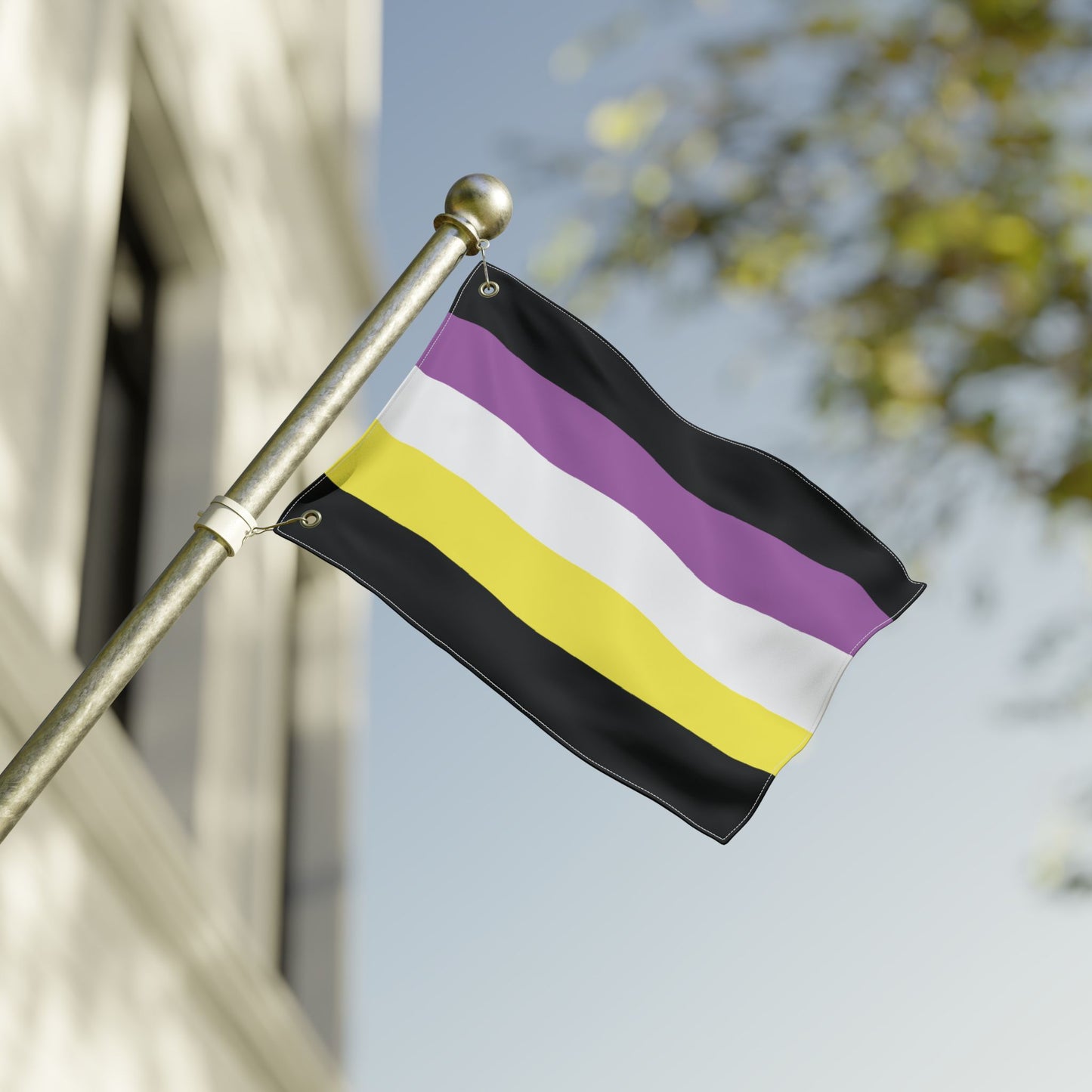12'' × 18'' Anonbinary Pride Flag with Grommets