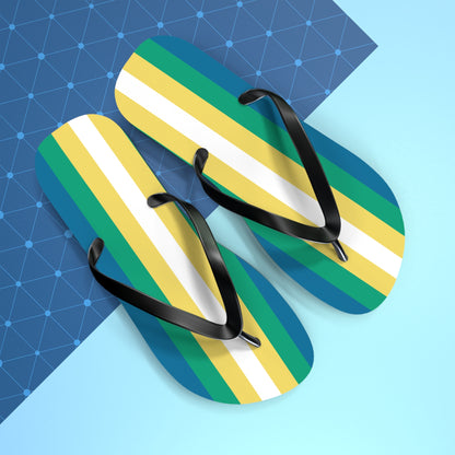Non-Binary Man Pride Flip Flops