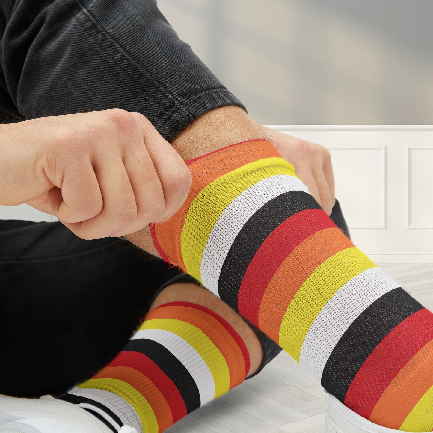 Lithromantic Pride Socks