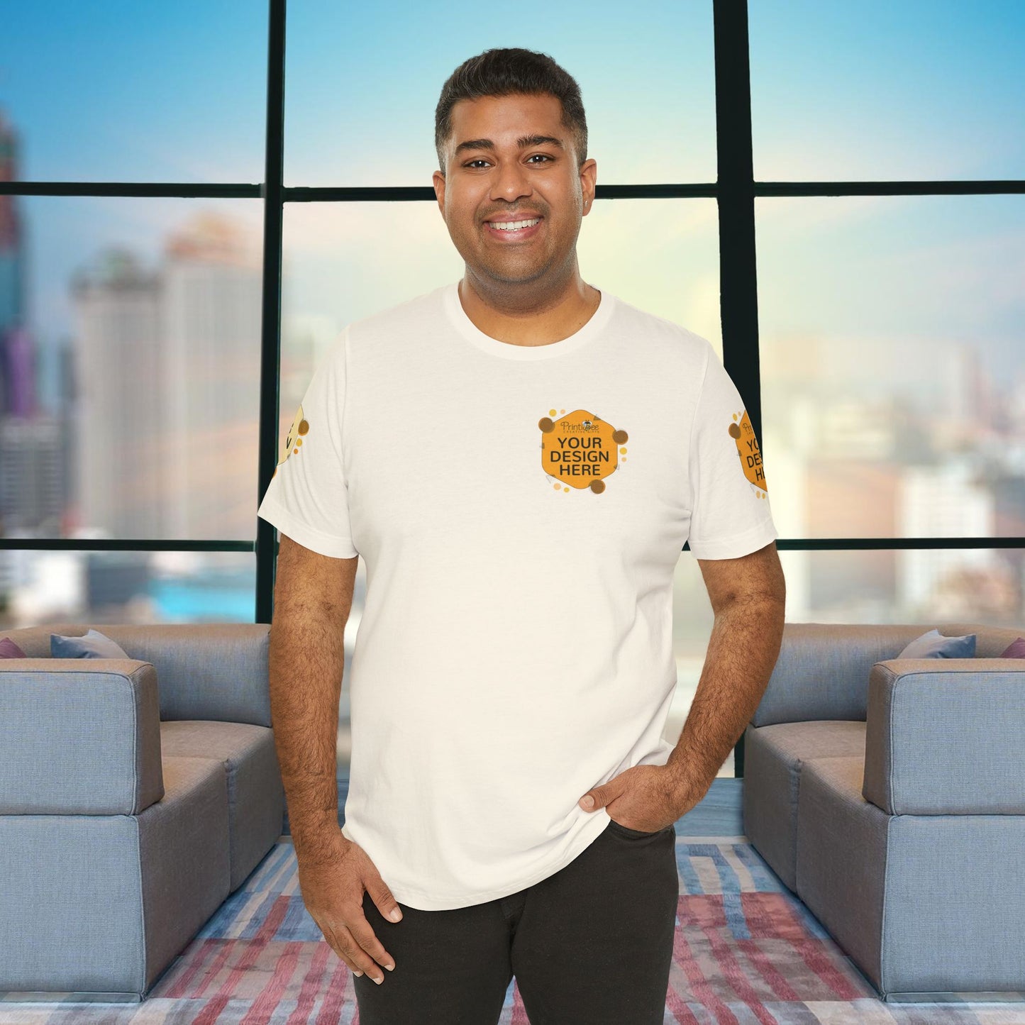 Natural Custom Reds, Browns & Cream Tees for BELLA+CANVAS® 3001